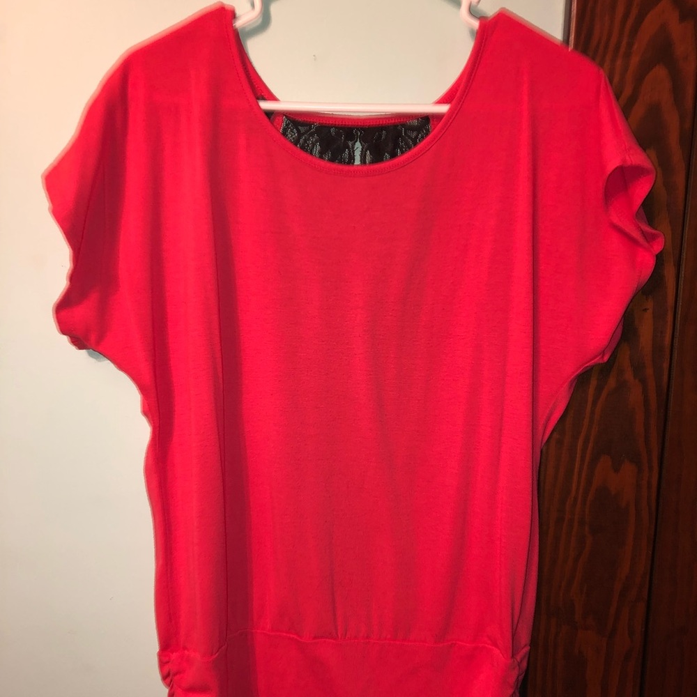 ✌️Last $$💧 Lace, Open Back T-shirt Blouse